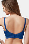 Trylo Double Layered Non-Wired Full Coverage Blouse Bra - Blue — thumbnail 2