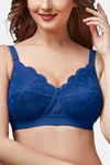 Trylo Double Layered Non-Wired Full Coverage Blouse Bra - Blue — thumbnail 4