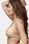 Trylo Double Layered Non-Wired Full Coverage T-Shirt Bra - Skin — thumbnail 3