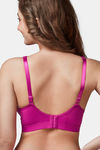 Trylo Double Layered Non-Wired Full Coverage Minimiser Bra - Raspberry — thumbnail 2
