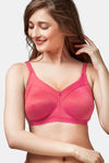 Trylo Double Layered Non-Wired Full Coverage Sag Lift Bra - Coral — thumbnail 1