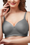 Trylo Padded Non-Wired Full Coverage T-Shirt Bra - Dove — thumbnail 4