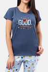 Trylo Cotton Pyjama Set - Af Blue Sky Blue — thumbnail 4