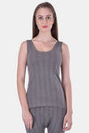 Lux Inferno Woollen Sleep Top - Charcoal Melange — thumbnail 1
