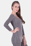 Lux Inferno Woollen Sleep Top - Charcoal Melange — thumbnail 3