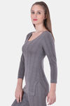 Lux Inferno Woollen Sleep Top - Charcoal Melange — thumbnail 4