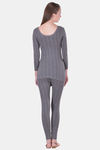 Lux Inferno Woollen Pyjama Set (Pack of 2) - Charcoal Melange — thumbnail 3