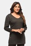 Lux Inferno Polar Fleece Thermal Sleep Top - Black — thumbnail 1