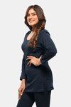 Lux Inferno Polar Fleece Thermal Sleep Top - Blue — thumbnail 3