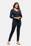 Lux Inferno Polar Fleece Thermal Sleep Top - Blue — thumbnail 5