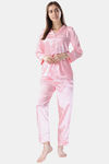 Piu Satin Pyjama Set - Pink — thumbnail 1
