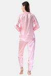 Piu Satin Pyjama Set - Pink — thumbnail 4