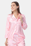 Piu Satin Pyjama Set - Pink — thumbnail 9