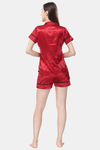 Piu Satin Short Set - Red — thumbnail 4