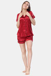 Piu Satin Short Set - Red — thumbnail 5