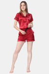 Piu Satin Short Set - Red — thumbnail 6