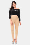 Sweet Moon Knit Cotton Yoga Leggings-Skin — thumbnail 2
