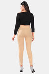 Sweet Moon Knit Cotton Yoga Leggings-Skin — thumbnail 3
