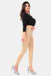 Sweet Moon Knit Cotton Yoga Leggings-Skin — thumbnail 4