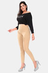 Sweet Moon Knit Cotton Yoga Leggings-Skin — thumbnail 5