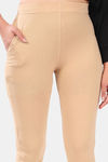Sweet Moon Knit Cotton Yoga Leggings-Skin — thumbnail 6