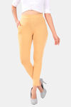 Sweet Moon Knit Cotton Yoga Leggings-Chickoo — thumbnail 1
