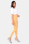 Sweet Moon Knit Cotton Yoga Leggings-Chickoo — thumbnail 4