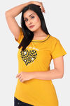 Sweet Moon Knit Cotton Capri Set - Pink And Yellow Combination — thumbnail 5