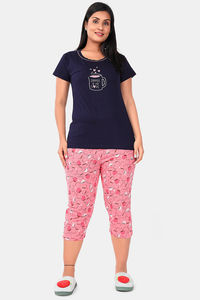 Navy Blue And Peach Combination