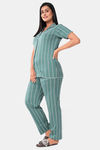 Sweet Moon Knit Cotton Pyjama Set - Mint Green — thumbnail 3