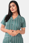 Sweet Moon Knit Cotton Pyjama Set - Mint Green — thumbnail 5