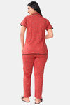 Sweet Moon Knit Cotton Pyjama Set - Brown — thumbnail 4