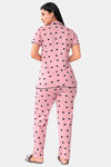 Sweet Moon Knit Cotton Pyjama Set - Pastel Pink — thumbnail 4