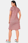 Sweet Moon Knit Cotton Mid Length Nightdress - Nude  — thumbnail 3