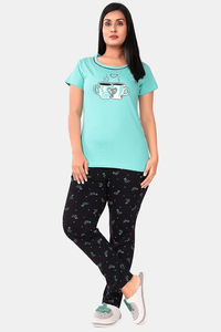 Aqua Blue And Black Combination