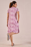 Sweet Moon Knit Cotton Mid Length Nightdress - Lilac — thumbnail 2