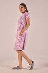 Sweet Moon Knit Cotton Mid Length Nightdress - Lilac — thumbnail 4