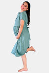 Sweetmoon Maternity Gown - Green — thumbnail 4
