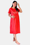 Sweetmoon Maternity Gown - Red — thumbnail 1