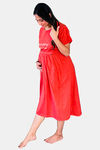 Sweetmoon Maternity Gown - Red — thumbnail 3