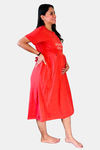 Sweetmoon Maternity Gown - Red — thumbnail 4