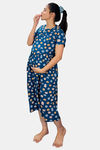 Sweetmoon Maternity Gown - Blue — thumbnail 3