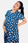 Sweetmoon Maternity Gown - Blue — thumbnail 4