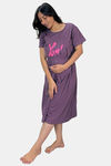 Sweetmoon Maternity Gown - Purple — thumbnail 4