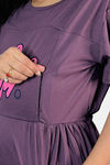 Sweetmoon Maternity Gown - Purple — thumbnail 5