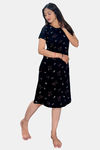 Sweetmoon Long T Shirt Nightdress - Black — thumbnail 3