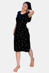 Sweetmoon Long T Shirt Nightdress - Black — thumbnail 4