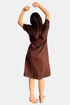 Sweetmoon Long T Shirt Nightdress - Brown — thumbnail 2