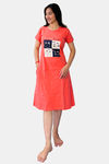 Sweetmoon Long T Shirt Nightdress - Orange — thumbnail 3