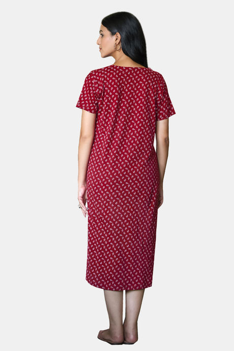 Sweetmoon Long T Shirt Nightdress - Red — image 2